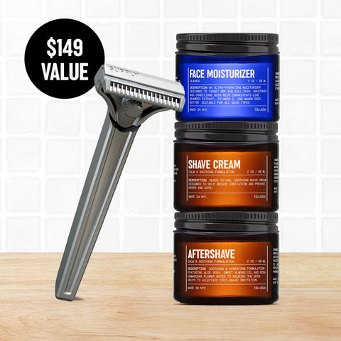 Blu Atlas - Shave + Supply SE Razor Bundle